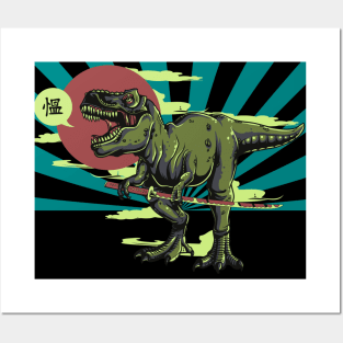 T.REX IS BACK- Dinosaur king Posters and Art